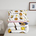thumbnail image 5 of Manfei Baseball Sport Games Twin Comforter Sets,Cute Stars Print Bedding Set,Pink Reversible,2pcs,1 Comforter and 1 Pillowcase, 5 of 7