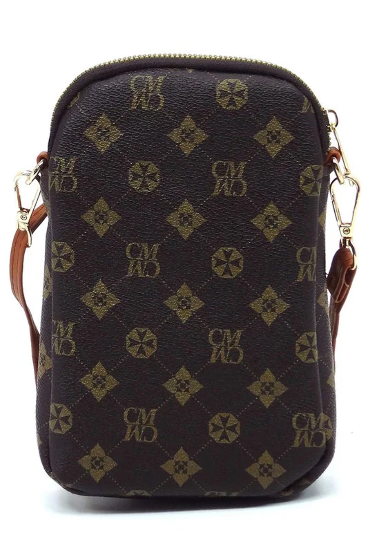 CM Monogram Mini Crossbody Bag Cell Phone Purse - Walmart.com