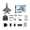 Camouflage Grey / Aerial Photography, variant on 2.4GHz RC F22 Fighter Jet 4CH Brushless Fixed Wing Airplane EPP Foam Aircraft With Dual Brushless Motors, LED Lights Aerobatic Flight For Outdoor, BM31- Camouflage Grey / Aerial Photography