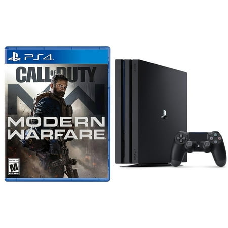 Sony PlayStation 4 Pro 1TB Gaming Console - Black- Wireless Game Pad + Call of Duty: Modern Warfare, PlayStation 4
