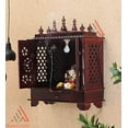 thumbnail image 2 of Homecrafts Home Temple, Wooden Temple, Pooja Mandir For Home (Large- 24 X 12 X 30 (Wxdxh) Inch, Walnut), 2 of 9