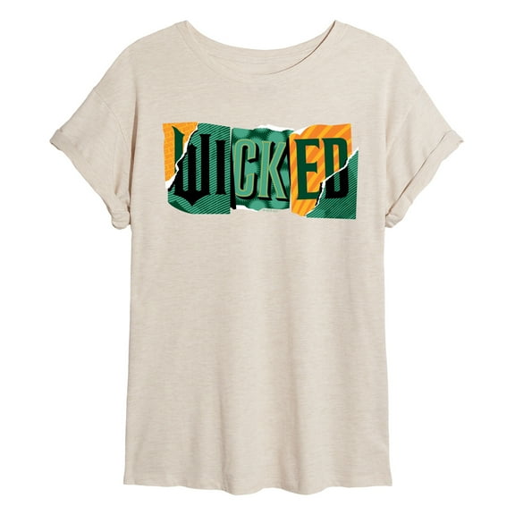 Wicked: Part 2 -  Tear Logo - Women's Oversized Graphic T-Shirt