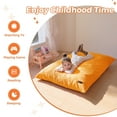 thumbnail image 5 of BYBYME 3-in-1 Kids Bean Bag Bed,Convertible Kids Bean Bag Chair Floor Lounger,Folding Bean bag Bed Lounge Sofa Bed for Kids,Orange, 5 of 8