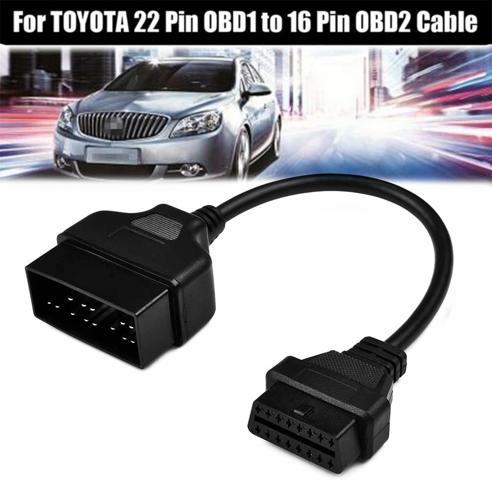 For Toyota OBD1 22 Pins to OBD2 16 Pins Diagnostic Adapter Cable Fault Detector