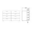 thumbnail image 3 of Pemberly Row 8 Drawer Double Dresser in Black Woodgrain, 3 of 13