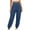 Navy, variant on Women's Pants Solid Color Cuffed Ankle Length Work Pants With Buttons Pockets Casual Fashion Trousers for Spring Summer Daily Dating Party Wedding Office Vacation Home Wear