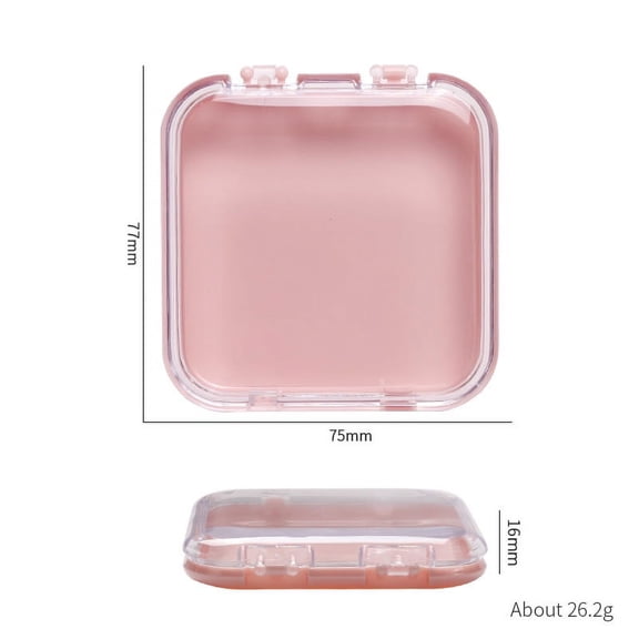 Nail Art Organizer Transparent Plastic Packaging Box Nail Enhancement Storage Jewelry Necklace Display Gift Box