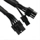 thumbnail image 5 of 2 pack 8 PIN TO 8 pin (6+2) PCIE VGA Supply Cable Flex FOR EVGA Supernova 650 750 850 1000 1600 2000 G2 G3 P2 T2 GS, 5 of 5