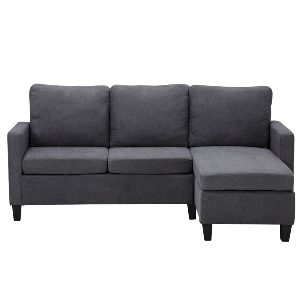Lowestbest L-Shaped Double Chaise Longue Combination Sofa (Dark Grey) Lowestbest L-Shaped Double Chaise Longue Combination Sofa (Dark Grey)