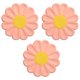thumbnail image 1 of 3 piezas de almohadilla aislante de flores de margarita, manteles individuales de silicona simples y lindos, posavasos, tapetes antiescaldaduras., 1 of 5