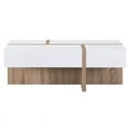 thumbnail image 1 of Furniture of America Table Basse de Rangement en Bois Moderne Needham en Blanc, 1 of 6