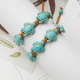 thumbnail image 7 of Bohemian Turquoise Turtle Bead Bracelet Adjustable Hand Woven Vintage Bracelet With Card For Women Men Beach Jewelry, 7 of 7