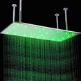 thumbnail image 3 of Luxury Chrome LED Large Rainfall Square 16"x32" Shower Head Stainless Steel Top Sprayer, 3 of 11