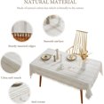 thumbnail image 2 of tablecloths Rectangular Rectangle Tablecloth Burlap Farmhouse Dining Table Cover Rustic Table Cloths Party Tablecloth Christmas Table Cloth (Rectangle/Oblong锛 x - Seats), 2 of 7