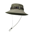 thumbnail image 4 of Sombrero tipo pescador cómodo de ala ancha y ajustable para la playa, ideal para jugar al golf o actividades al aire libre. Verde oscuro, 4 of 9