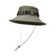 thumbnail image 4 of Sombrero tipo pescador de ala ancha ajustable, estilo moderno, para hombres y mujeres, ideal para la playa y los viajes. Verde oscuro, 4 of 9