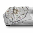 thumbnail image 3 of Zodiac Soft Flannel Fleece Blanket, Astrology Map with Descriptions Forecast for Person Future Birth Natal Earth Theme, Cozy Plush for Indoor and Outdoor Use, 50" x 60", Multicolor, by Ambesonne, 3 of 6