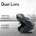 thumbnail image 4 of Motorcycle Full Helmet, Double Lens Cover Helmet, Riding Half Helmet-Youyoupin, 4 of 4
