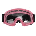 thumbnail image 3 of Masques de Moto pour Enfants, Masques de Ski pour Enfants Coussin en Mousse Coupe-Vent à Résistance aux Chocs Réglable Léger pour Ski pour Vélo de Saleté pour Moto Rouge, Vert, Noir, Rose, 3 of 8