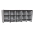 thumbnail image 4 of 10 Section Wall Mount Coat Locker - with Trays - Black, 4 of 7