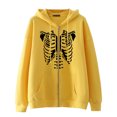 thumbnail image 5 of Dark hip-hop gótico Harajuku Y2k esternón cremallera Sudadera con capucha hombres y mujeres Harajuku chaqueta sudadera, 5 of 5