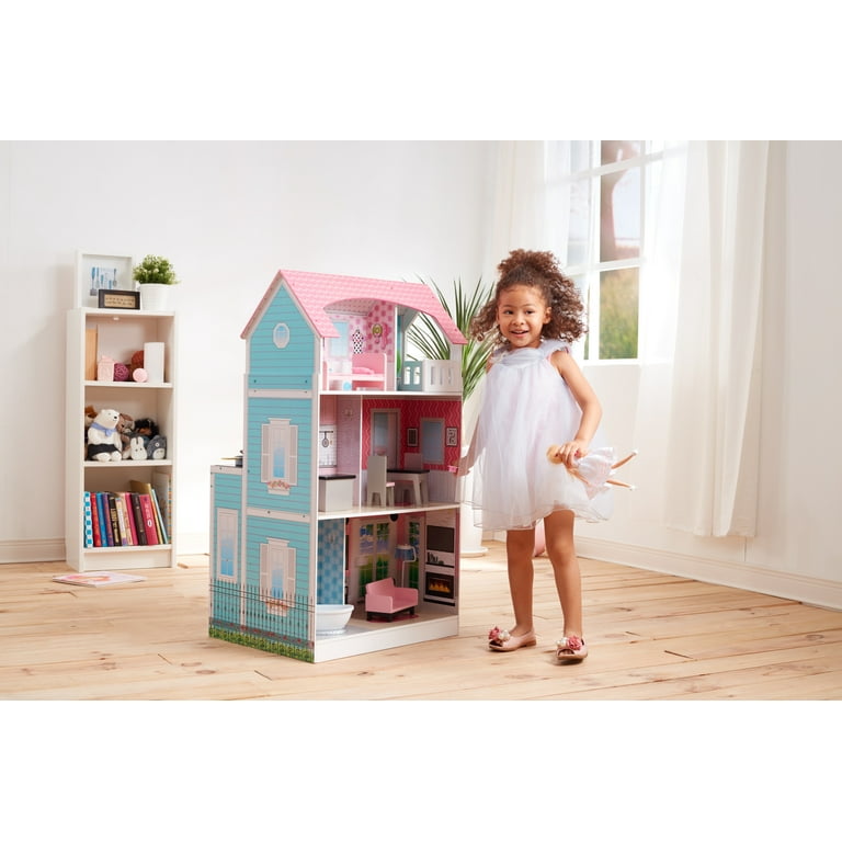 Teamson Kids Wonderland Ariel 2 in 1 Doll House Play Kitchen Muti Color