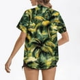 thumbnail image 4 of Youyipin Womens Tops Womens Hawaiian Shirt Soft Cool Summer Hawaii Shirts Floral Tropic Print V Neck T-Shirt Short Sleeve Button Up Tops Beach Vacation Clothes For Women, 4 of 5