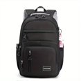 thumbnail image 1 of Large Capacity Waterproof Backpack, Solid Color Fashion Casual Nylon Laptop Bag With Adjustable Strap, Trendy Versatile Cute School Bag For Girls & Women, 1 of 4