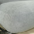 thumbnail image 2 of OctoRose Twin Size 39x75x8inch 3 Side Zipper Micro Suede Futon Cover Sofa Daybed Mattress Slipcover Couch Protector (Grey), 2 of 4