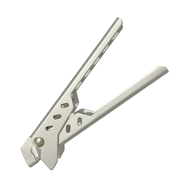 Camping Anti Hot Gripper Pot Lifter Retriever Pinzas Clip para freír Sartén Sartén Tazón Pinza Manija Utensilios de cocina Abrazadera Aleación de aluminio resistente Plata Sunnimix clip anti-caliente