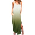thumbnail image 2 of SMihono Robes d'Été Bohémiennes pour Femmes Grande Taille Mode Décontractée Col en V Imprimé Robes d'Été Sans Manches Robe Pull, 2 of 6