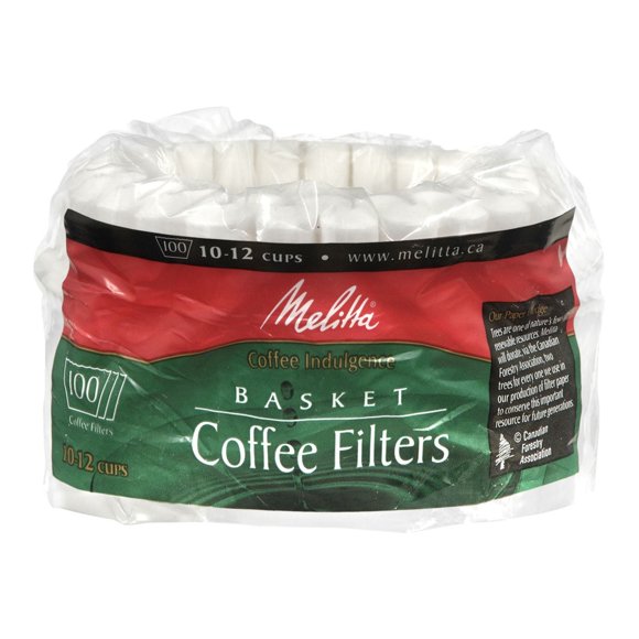 Melitta Canada Inc. Melitta Basket Coffee Filters - 100 Filters, 10-12 Cups