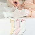 thumbnail image 4 of Cheers.US 3 Pairs Infant Baby Toddler Girl Boy Cartoon Animal Knee Length Stockings Mesh Socks, 4 of 7