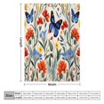 thumbnail image 2 of Watercolor Wildflowers for Women Men Kids Flannel Throw Blankets Soft Fuzzy Lightweight for Home Decor Couch Bed Sofa, 2 of 8