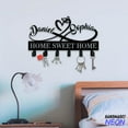thumbnail image 2 of Handmadetneonsign Home Sweet Home Coat Rack Wall Hanger, Infinity Heart Metal Wall Hooks, Name Wedding Keys Holder Home Decor 83314, 2 of 5