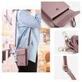 thumbnail image 5 of MUSOIE Small Crossbody Bags for Women Cell Phone Purse Vegan Leather Zip Around Wallet Handbags, 5 of 6