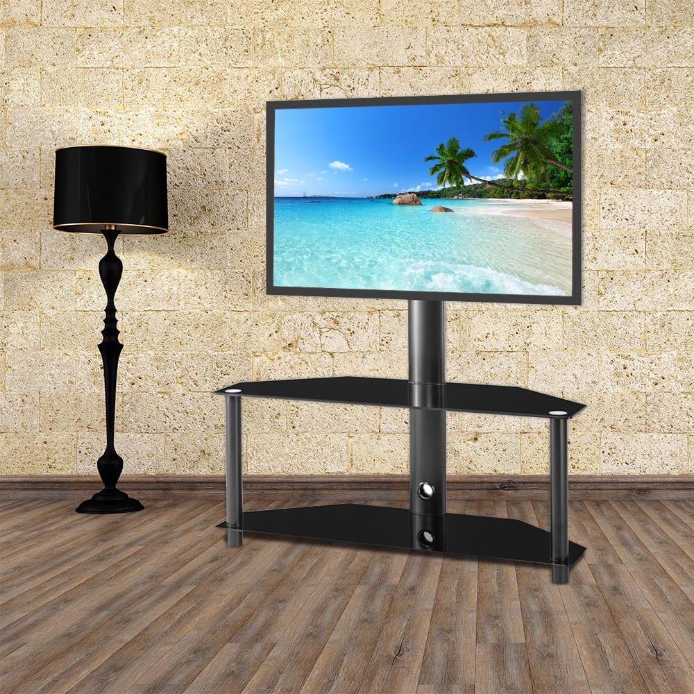 TV Stand with Mount, Universal Floor TV Stand, Height and ...