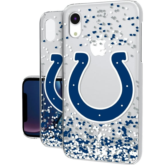 Indianapolis Colts iPhone Clear Case with Confetti Design