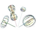 thumbnail image 1 of Varita mágica con forma de burbuja Rainbow Twirler Stick SENSORY4U, paquete de 4, 1 of 6