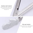 thumbnail image 2 of 1 pinza de acero inoxidable para alimentos, guantes de silicona, pinza decorativa para pan, pinza para carne, 2 of 4