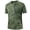 Army green, variant on Men Camo T-Shirt 100% Polyester Quick Dry Breathable Short Sleeve Crew Neck Tee Hunting Fishing Outdoor Anti-Sweat Wrinkle Resistant Athletic Casual Top