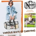 thumbnail image 2 of Ver Beauty Large Clear Makeup Bag with Shoulder Strap, Waterproof Organizer, 2 of 9