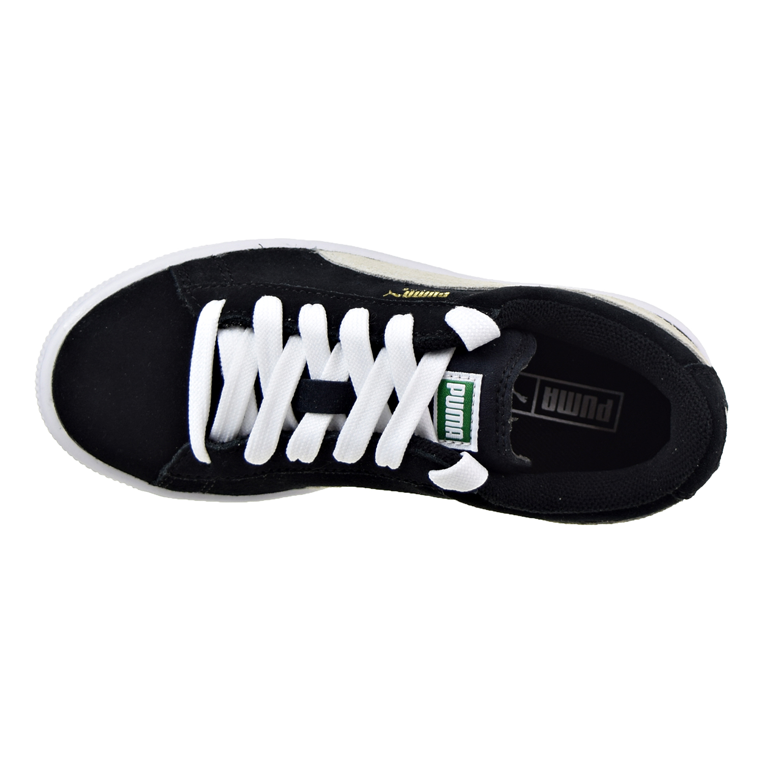 Suede PS Little Kid's Shoes Puma Black/Puma White 360757-01 (12 M US)