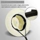 thumbnail image 3 of Women Wide Brim Straw Panama Roll Up Hat Belt Buckle Fedora Beach Sun Hat Upf50+, 3 of 5