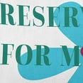 thumbnail image 6 of 20" x 20" Simply Daisy Reserved for Mom with Hearts Indoor/Outdoor Pillow, Turquoise Qty 1, 6 of 6