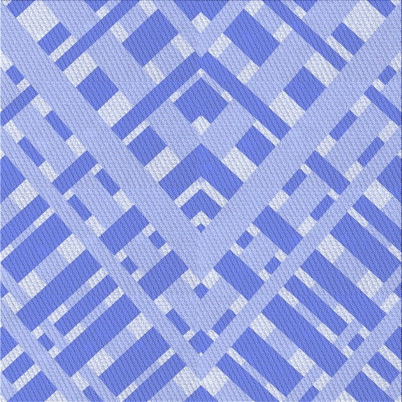Ahgly Company Machine Washable Indoor Square Transitional Light Slate Blue Area Rugs, 7' Square