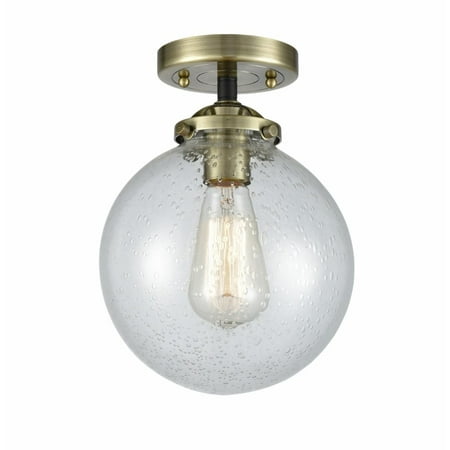 

Innovations 1-LT LED Beacon 8 Semi-Flush Mount - Black Antique Brass - 284-1C-BAB-G204-8-LED