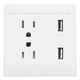 thumbnail image 1 of Toma de pared USB doble de 10 A para el hogar, la oficina y la escuela, 1 of 10