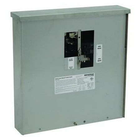 Generac 6382 30 Amp Outdoor Manual Transfer Switch Power Center for Generators up to 7.5 kW