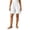 White, variant on Sheghy Women's Shorts 100%Cotton Women Solid Elastic Waist Casual Split Hem Shorts Black S